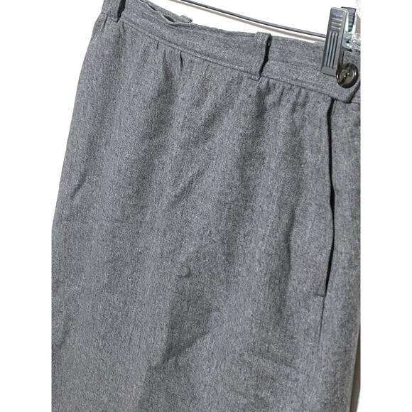 Vintage Pendleton Gray A Line Skirt Wool USA Pockets Womens 16 Waist 29 Inches - Picture 3 of 10